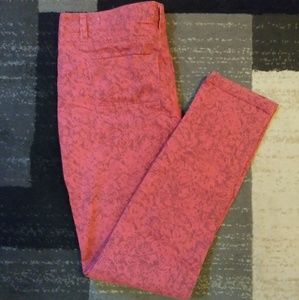 Mossimo red lace skinny jeans 17